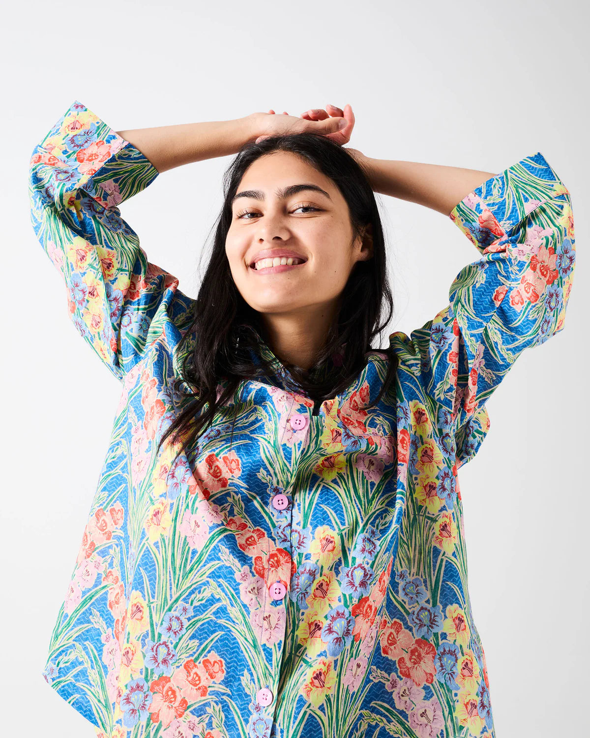 Kip and Co x Anna Spiro Gladiolus Organic Cotton Long Sleeve Pyjamas