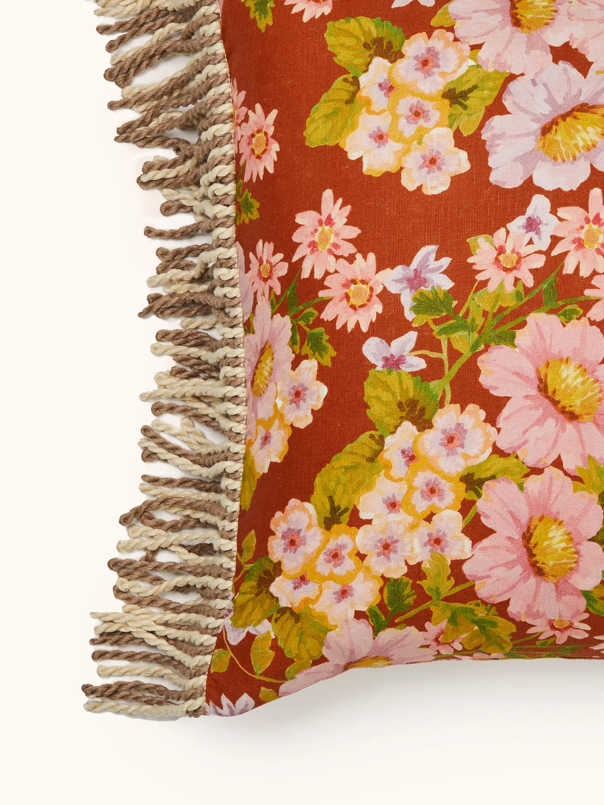 Bonnie and Neil Cushion - Buttercup Rust 50cm