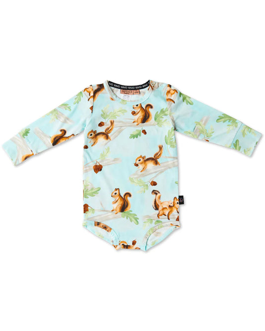 Kip and Co Long Sleeve Romper - Squirrel Scurry