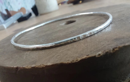 Sarah Munnings Silver Stacker Bracelet - 2 designs, 3 sizes