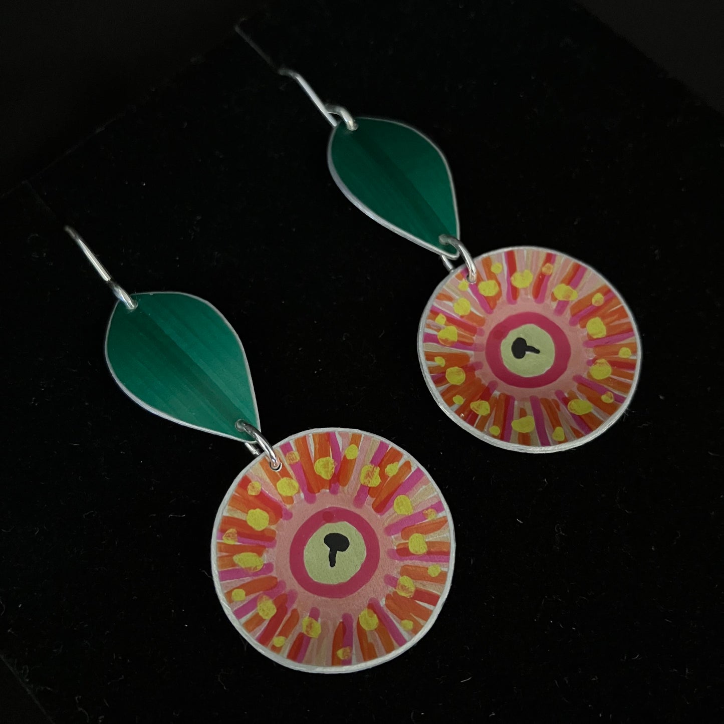 Gum Blossom Two Tier Earrings