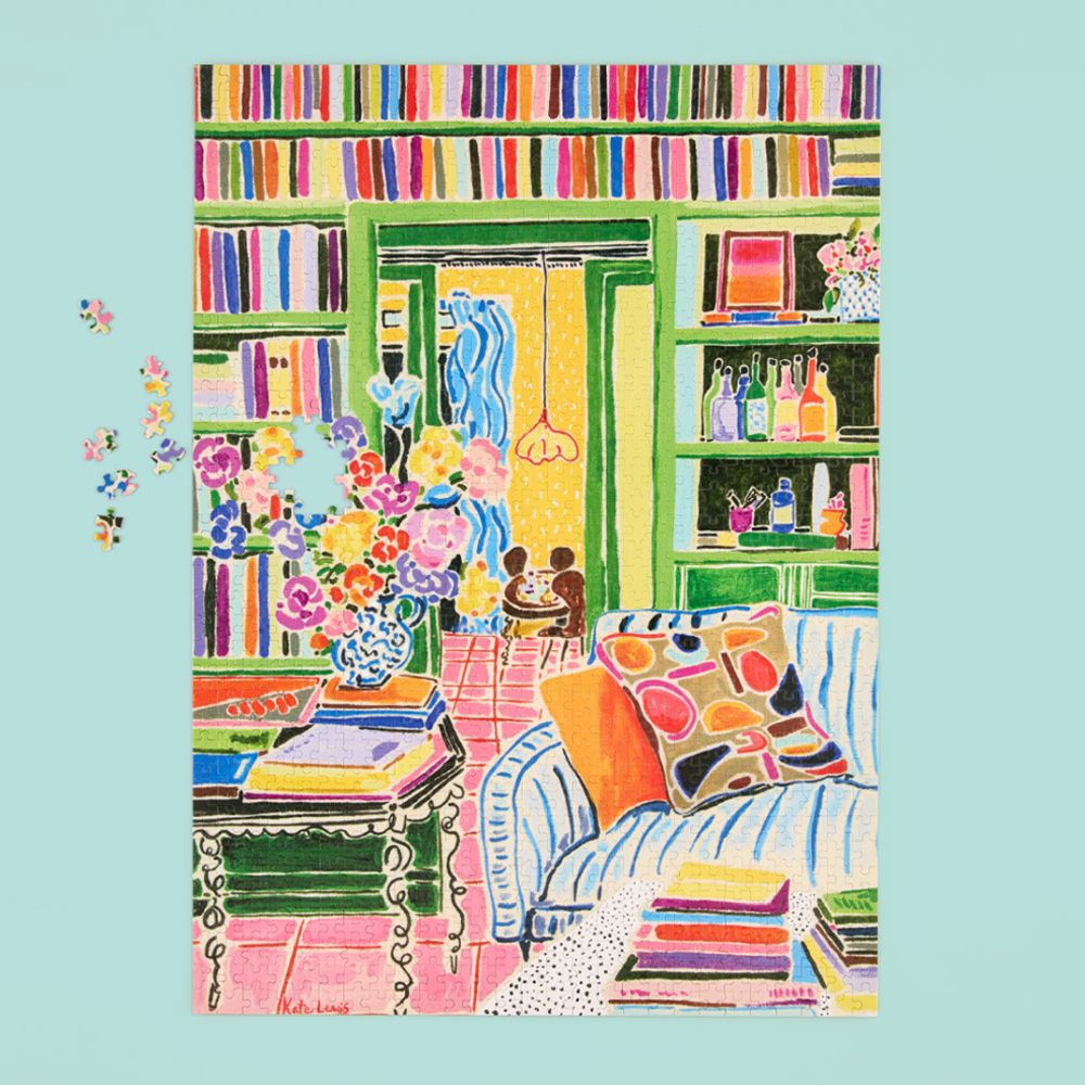 WerkShoppe 1000pc Puzzle - Books and Bouquets