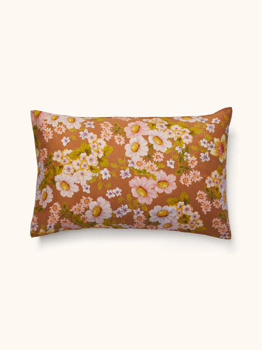 Bonnie and Neil Buttercup Rust Linen Standard Pillowcases
