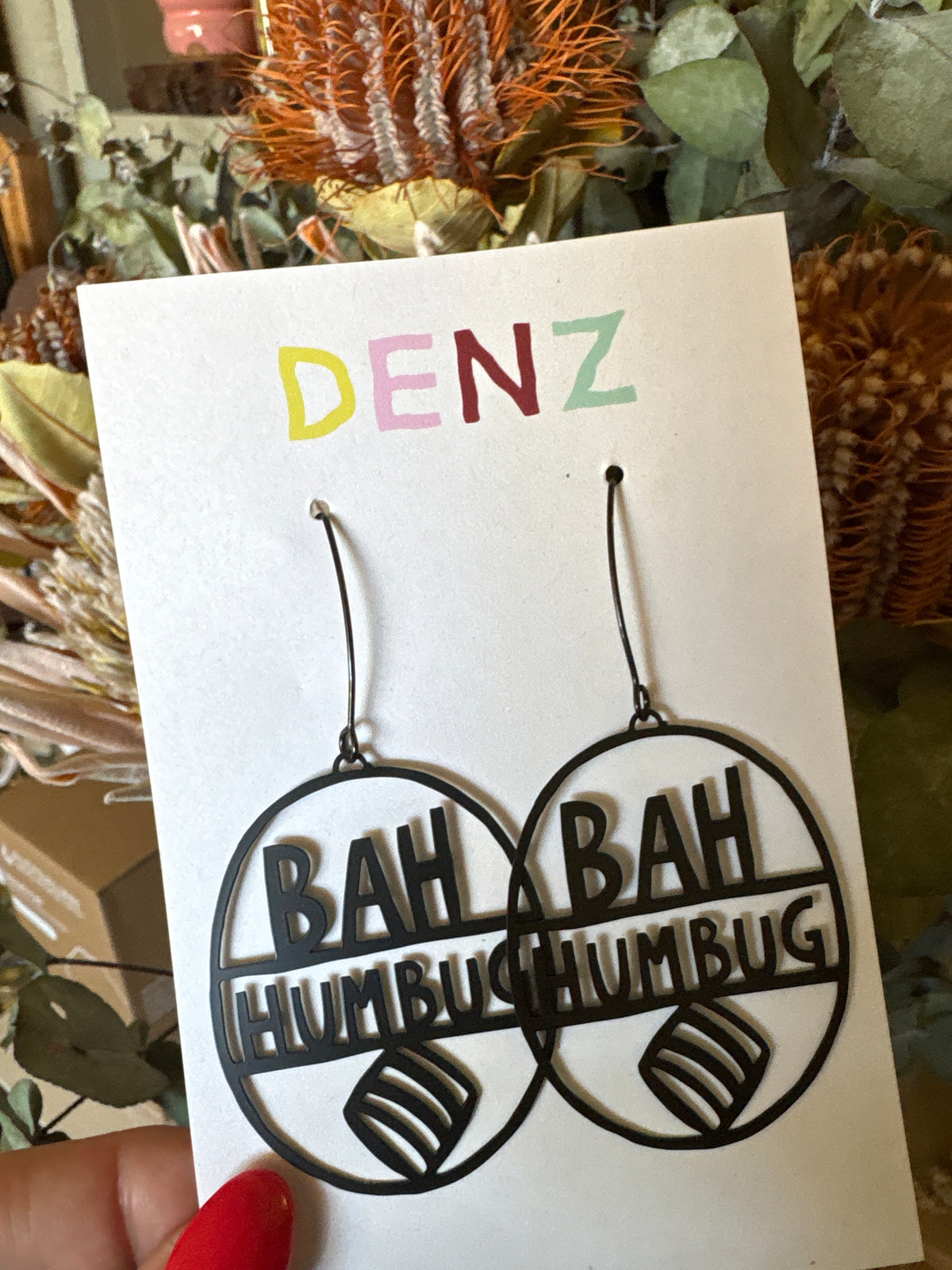 Denz earrings - Bah Humbug