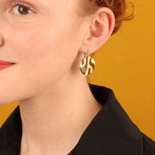 Taratata Jewellery - Kaly Olive Lever Back Earrings
