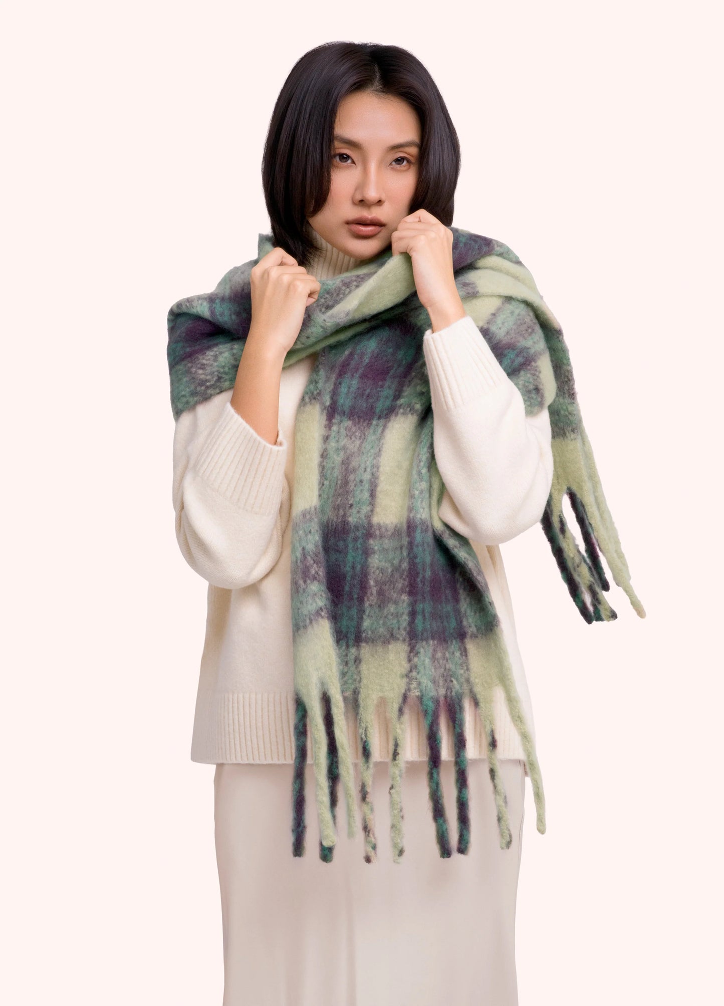 POWDER Flora Scarf - Damson