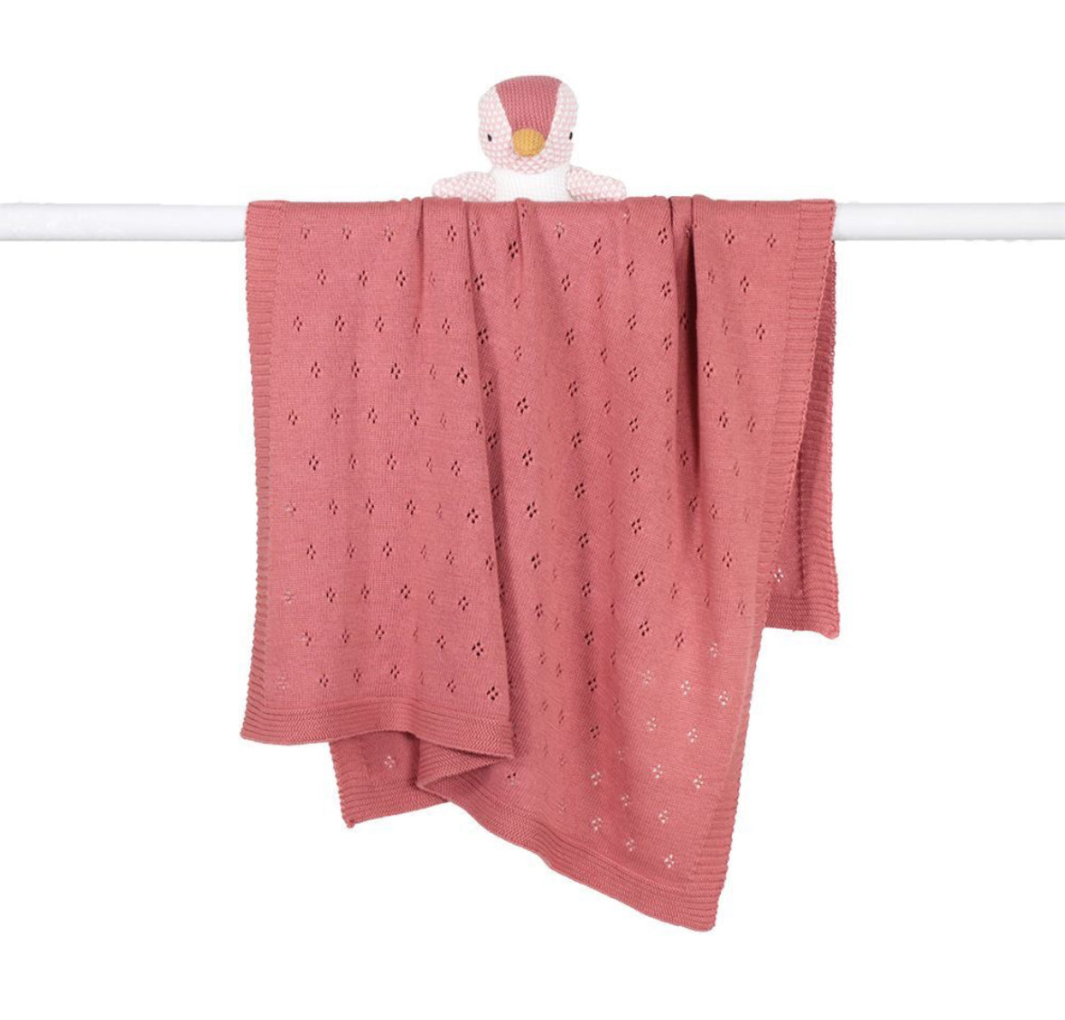 DLux Pointelle Baby Blanket