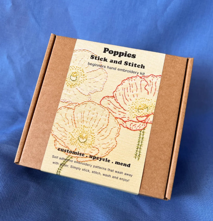 Lily Upton Poppies Stick and Stitch Kit