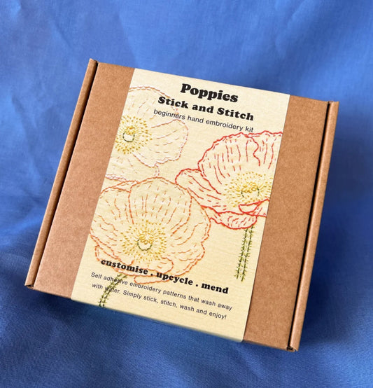 Lily Upton Poppies Stick and Stitch Kit
