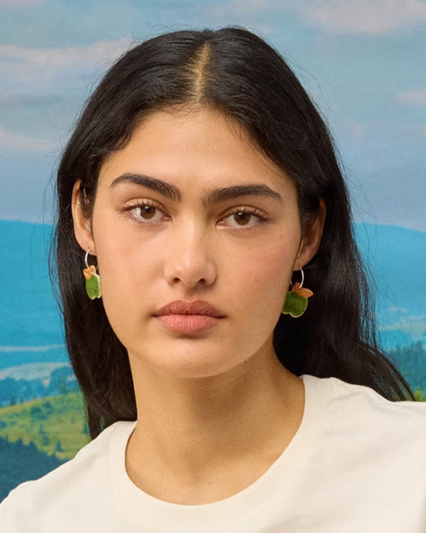 Togetherness Ceramic Mini Hoops - apples