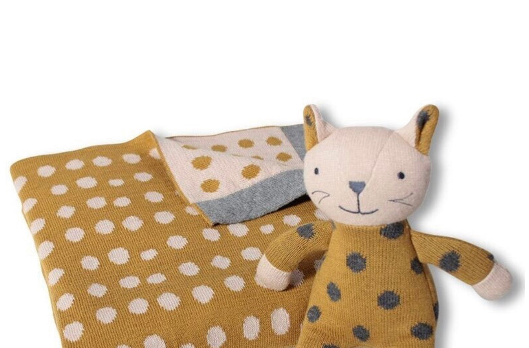 Kitty Knitted Toy with rattle