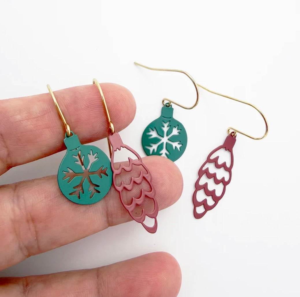 Denz earrings - Christmas Bauble Stacker Set