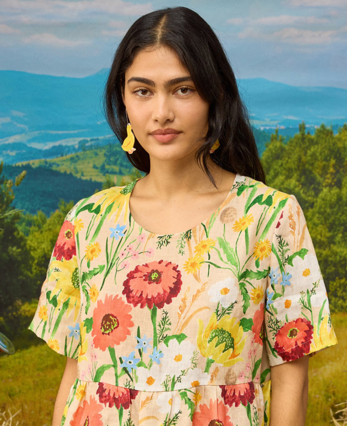 Togetherness Mira Smock - Flowers at the Gate