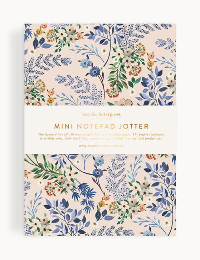 Bespoke Letterpress - Bluebuds Notepad Mini Jotter