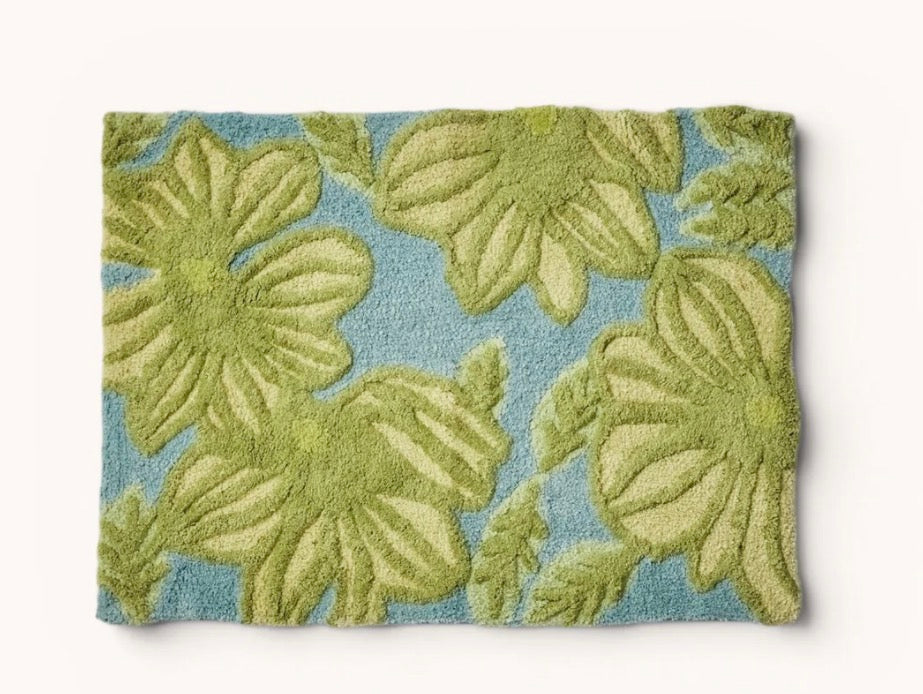 Azalea Light Green Bath Mat