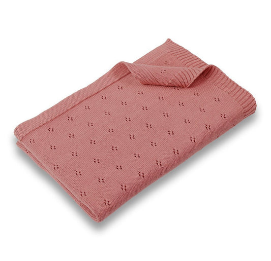 DLux Pointelle Baby Blanket