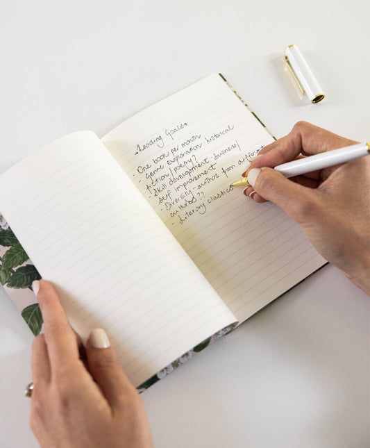 Bespoke Letterpress - Pocket Notebook - hydrangea lined