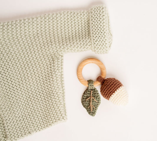 DLux Baby Rattle Acorn