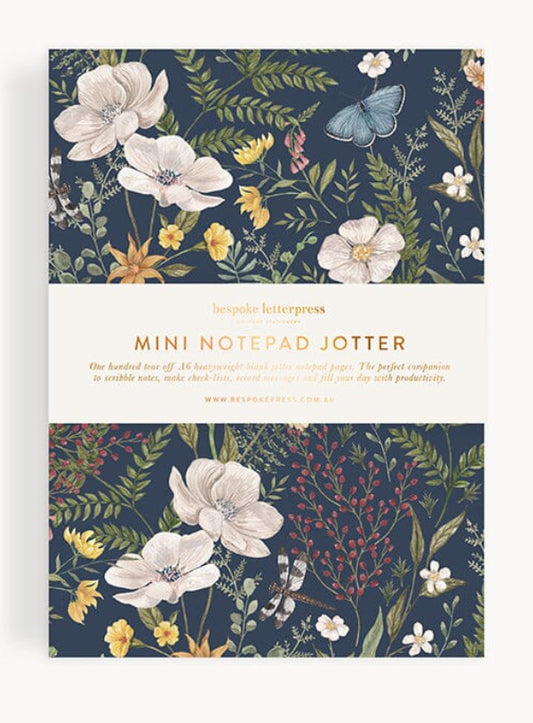 Bespoke Letterpress - Dusk in Bloom Notepad Mini Jotter