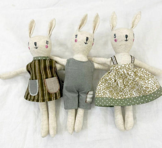 Handmade Bunny Rattle Toy