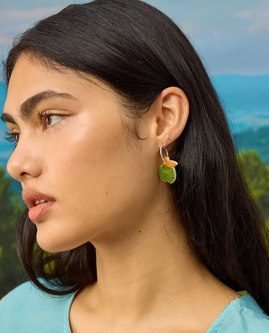 Togetherness Ceramic Mini Hoops - apples