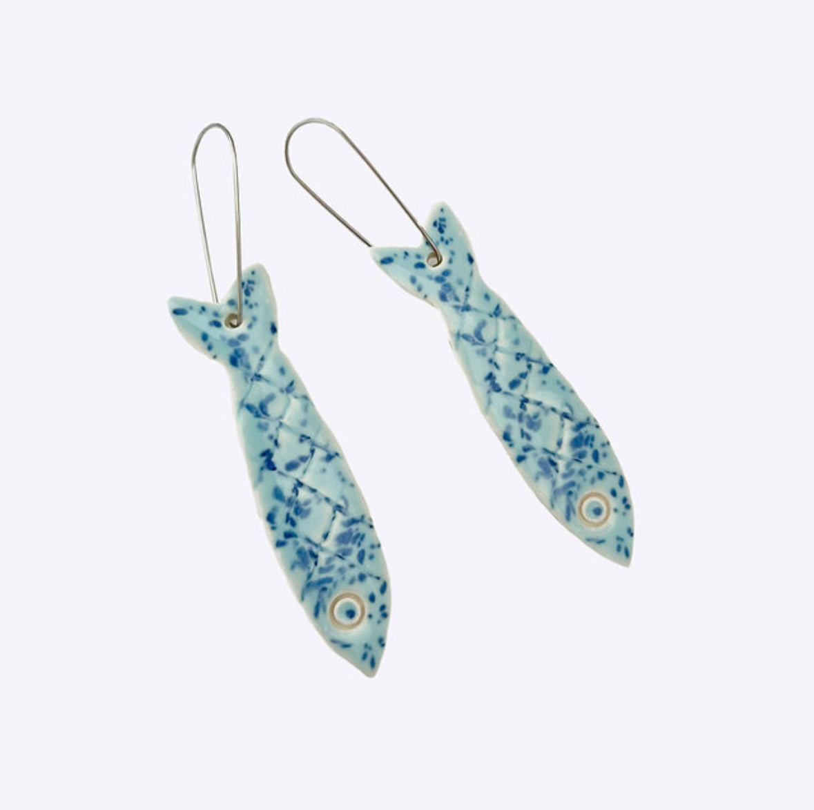 Togetherness Ceramic Earrings - Sardines