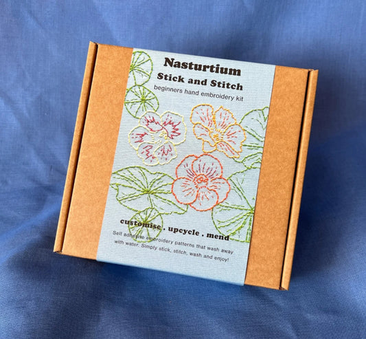 Lily Upton Nasturtiums Stick and Stitch Kit