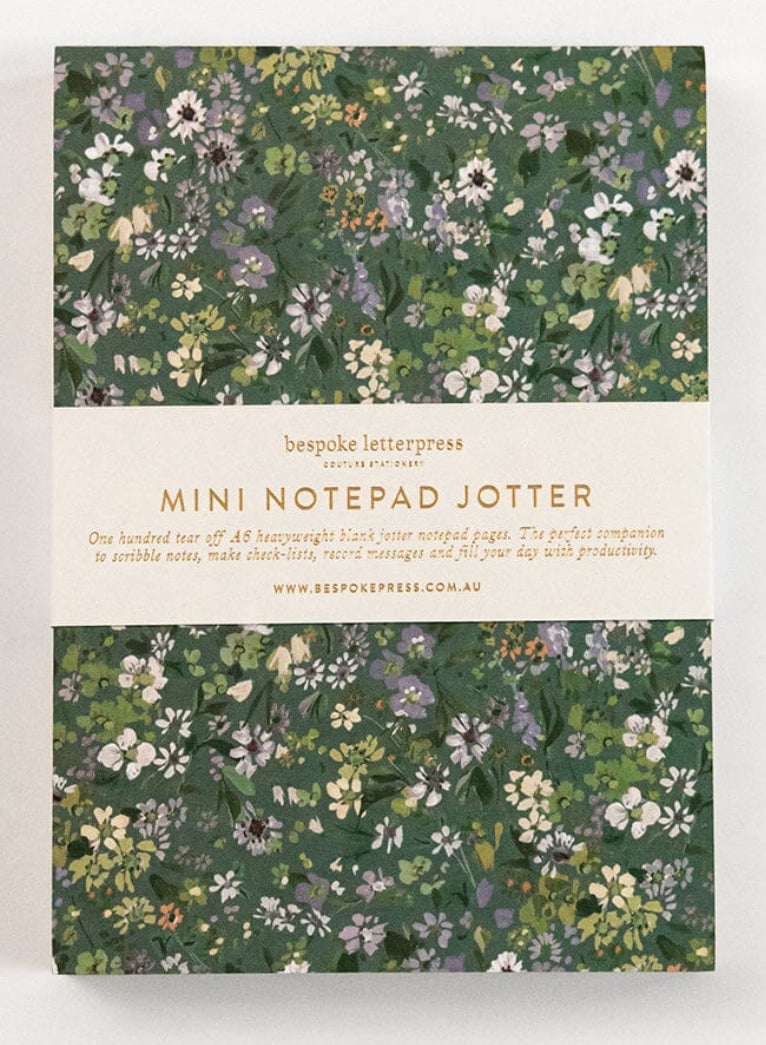 Bespoke Letterpress - Summer Perennials Notepad Mini Jotter