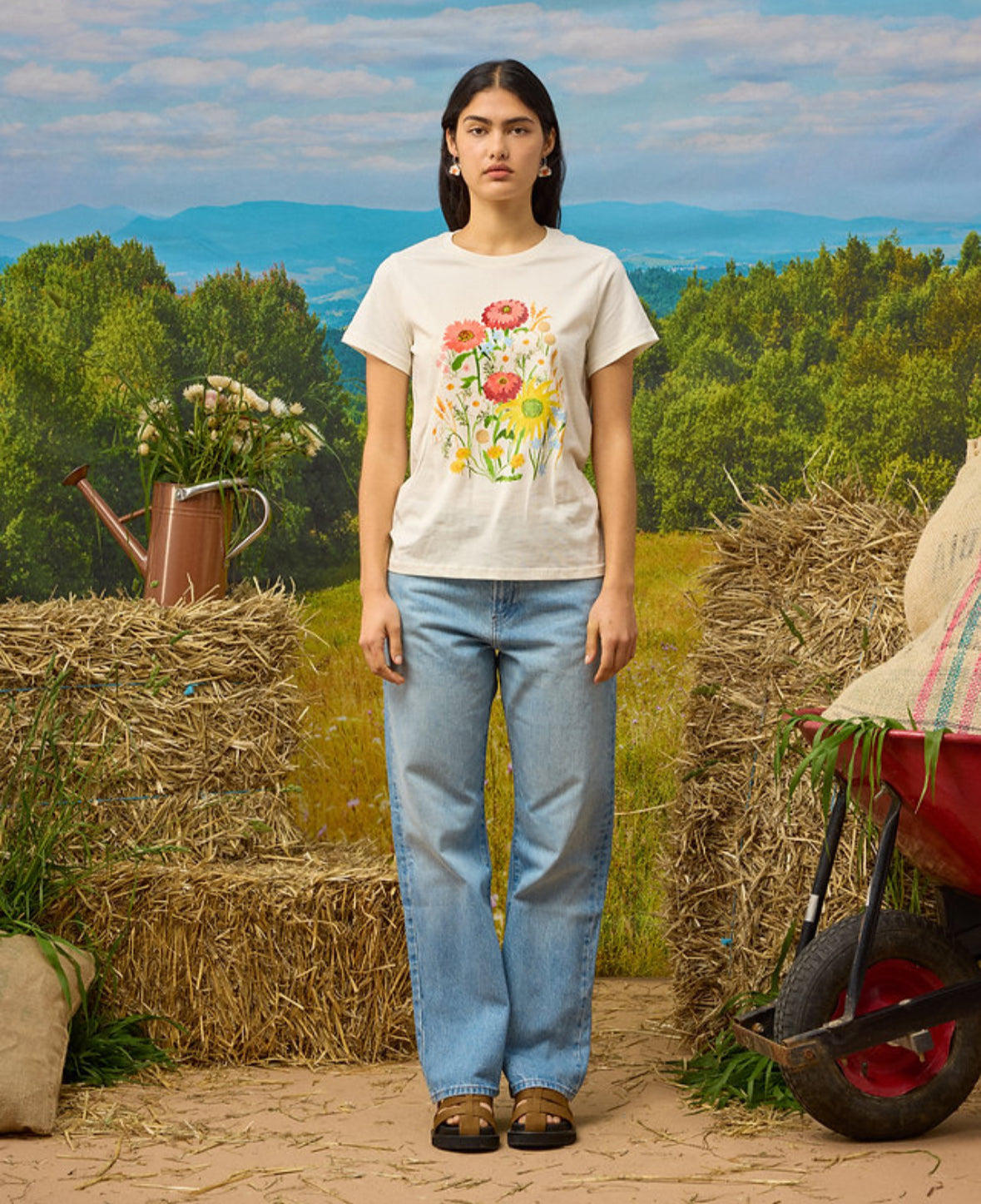Togetherness Cotton Tee - Flowers at the Gate