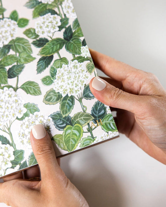 Bespoke Letterpress - Hydrangea Notepad Jumbo Jotter