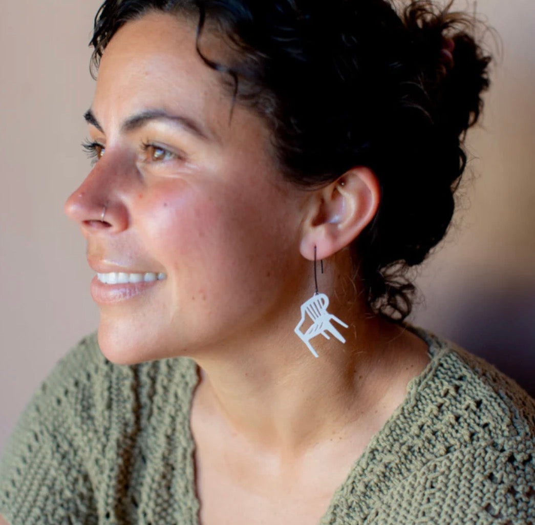 Denz earrings - Plastic Garden Chair