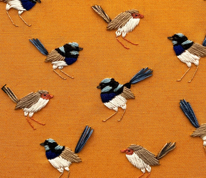 Lily Upton Superb Fairy Wren Stick and Stitch Kit