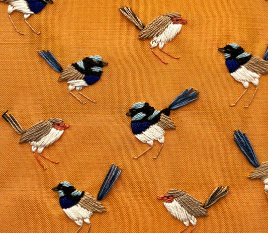 Lily Upton Superb Fairy Wren Stick and Stitch Kit
