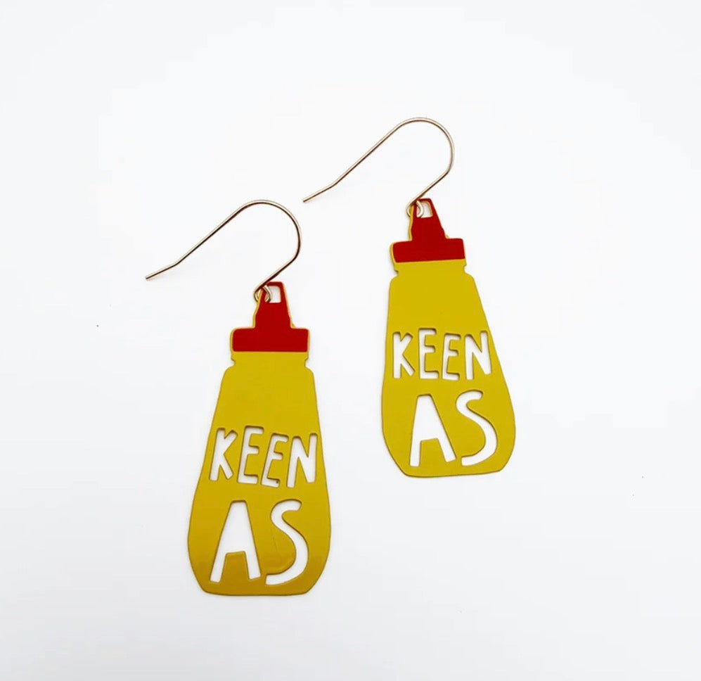Denz earrings - keen as mustard