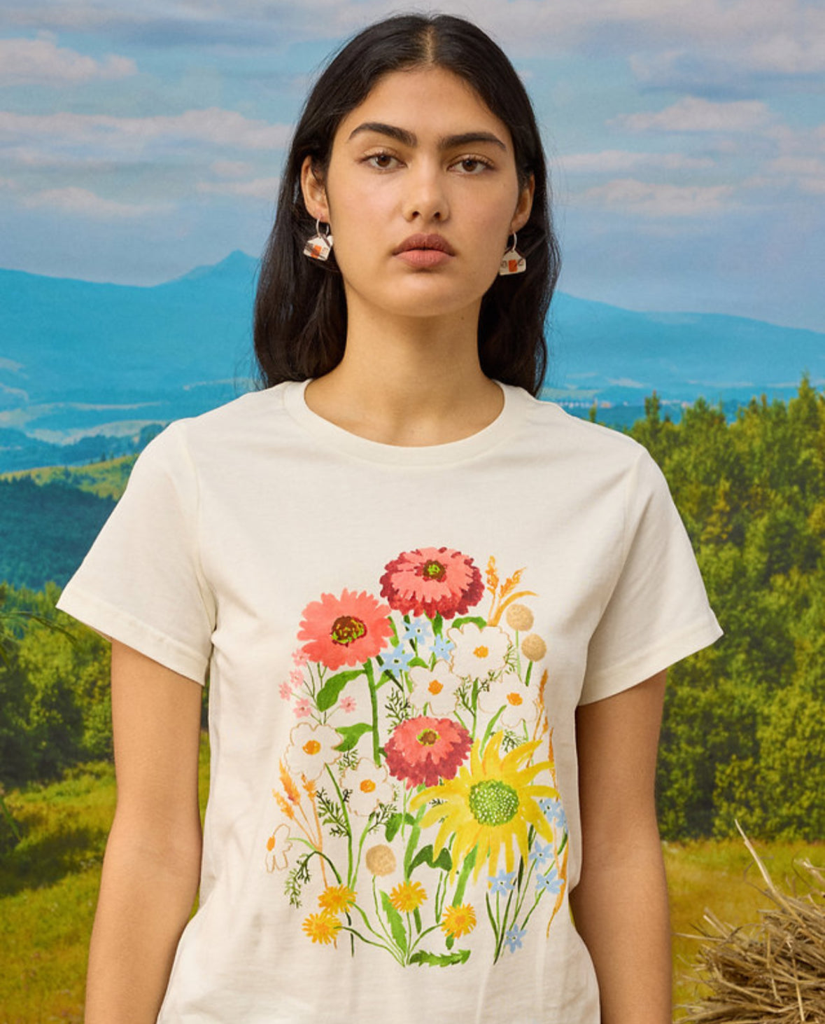 Togetherness Cotton Tee - Flowers at the Gate