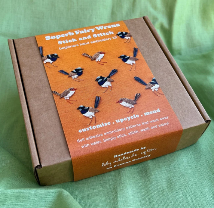 Lily Upton Superb Fairy Wren Stick and Stitch Kit