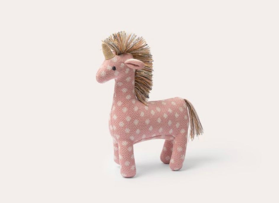 Unicorn Knit Rattle Toy