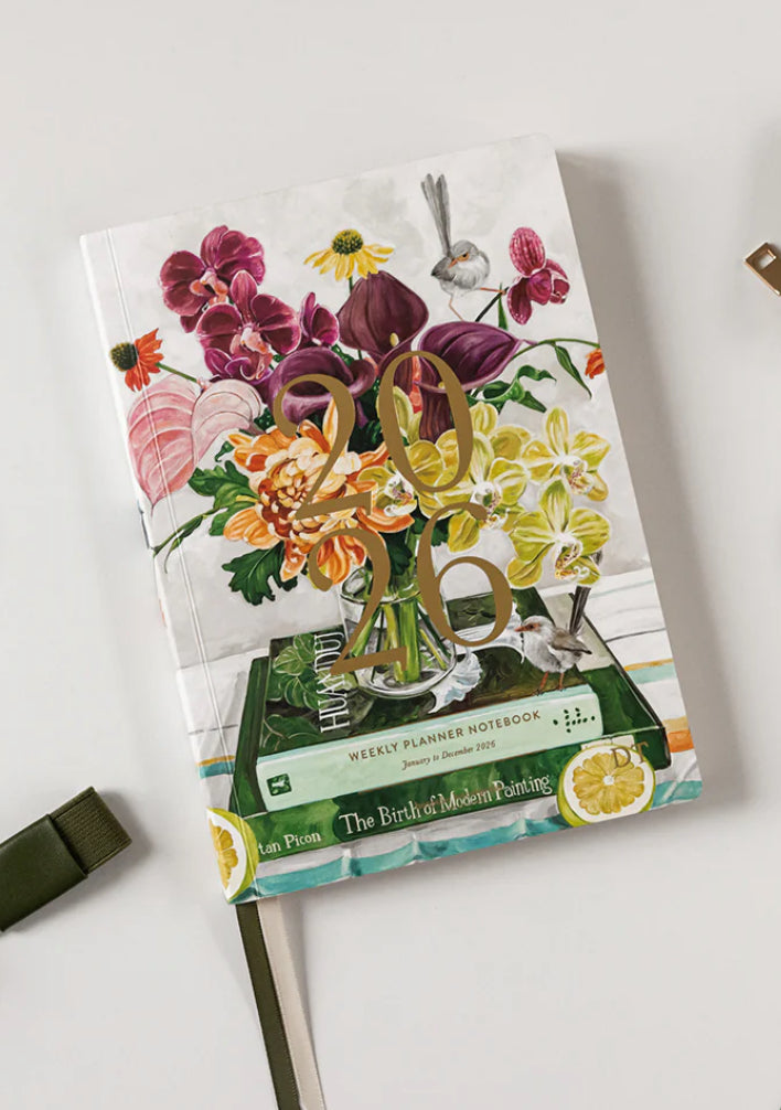 Bespoke Weekly Planner Notebook 2026 - Fairy Wren