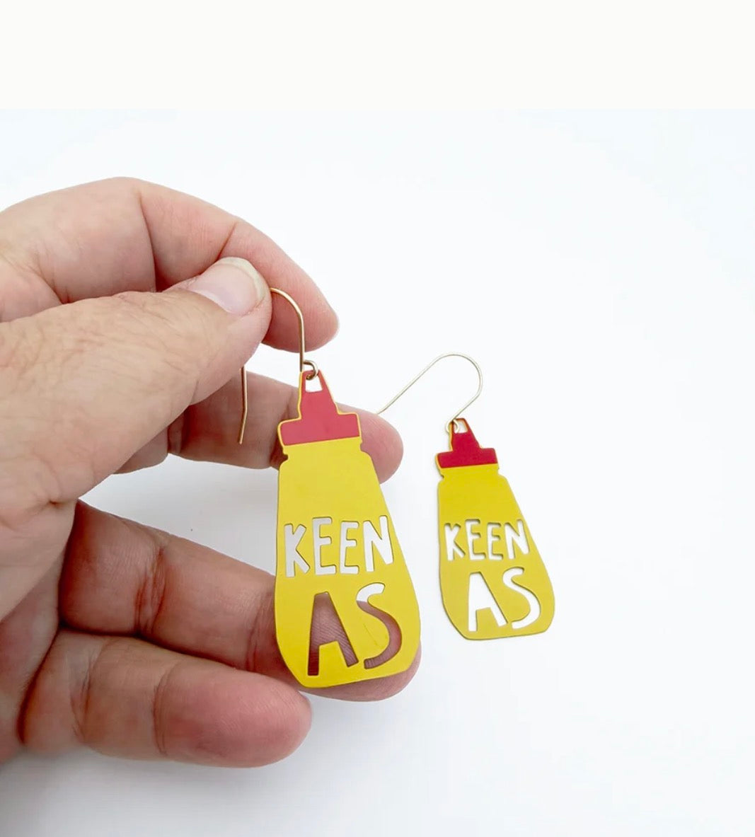 Denz earrings - keen as mustard