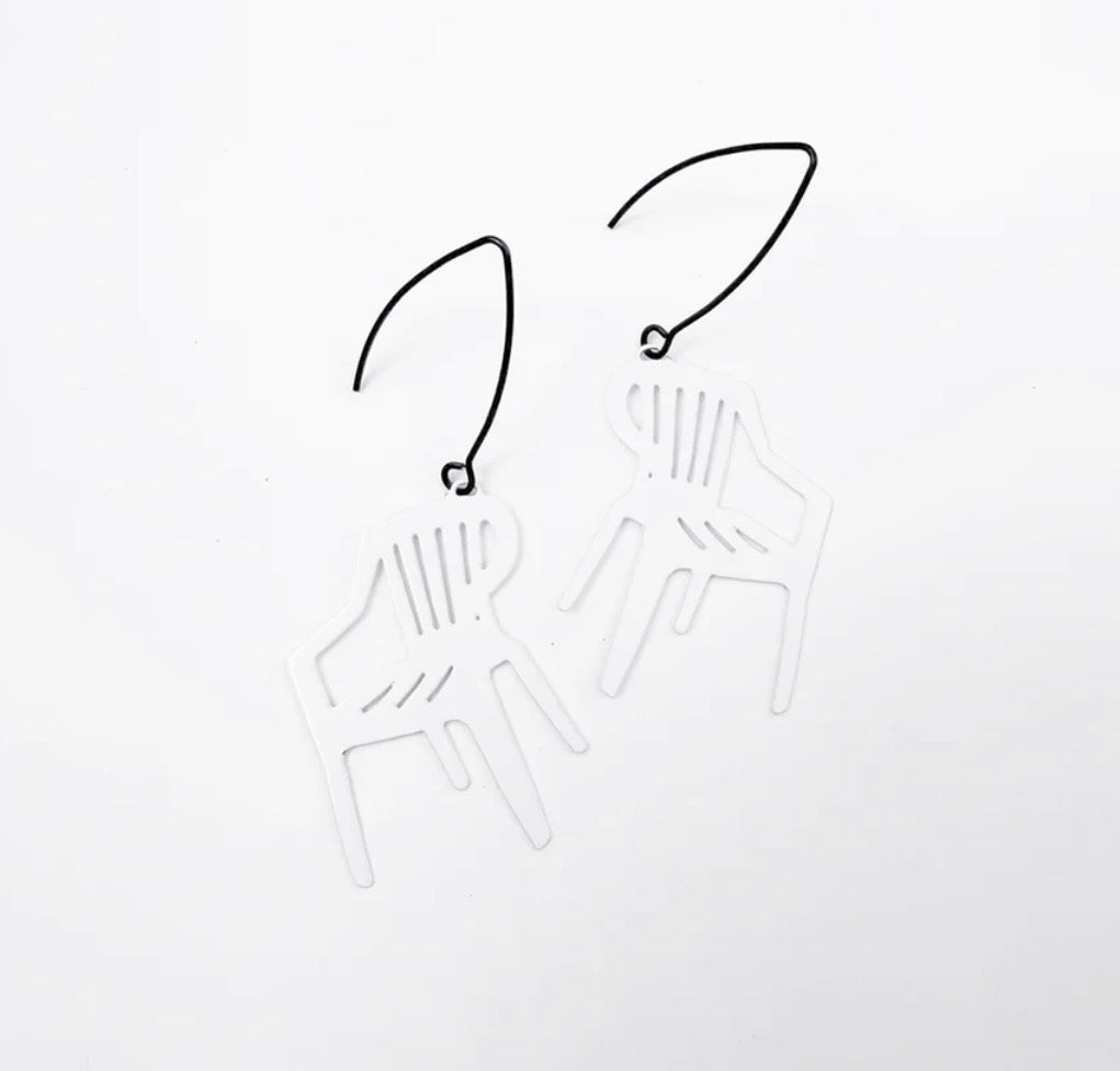 Denz earrings - Plastic Garden Chair