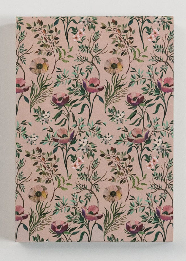 Bespoke Letterpress - Dancing Poppies Notepad Mini Jotter