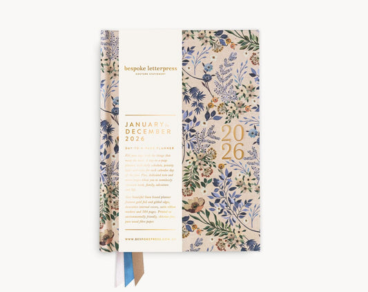 Bespoke Day to a Page 2026 Planner - Bluebuds