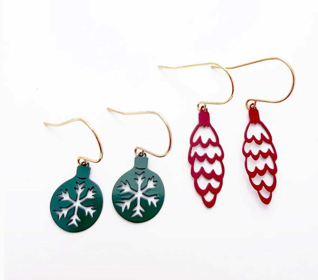 Denz earrings - Christmas Bauble Stacker Set