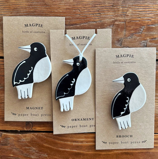 Paper Boat Press Ceramic Magpie