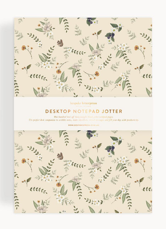 Bespoke Letterpress - Button Fern Notepad Desktop Jotter