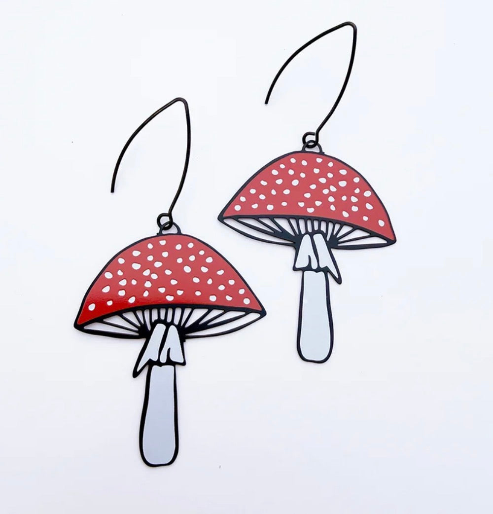 Denz earrings - Toadstools