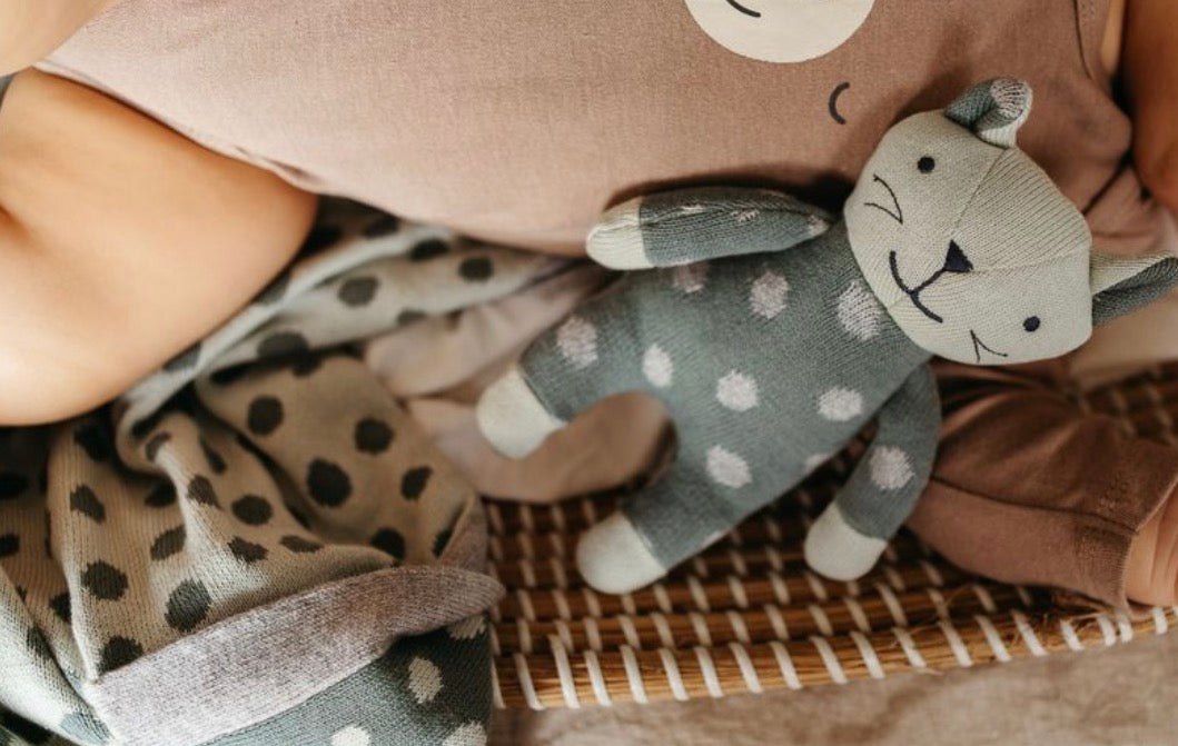 Kitty Knitted Toy with rattle