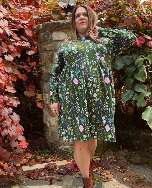 Curvature Long Sleeve Terry Dress