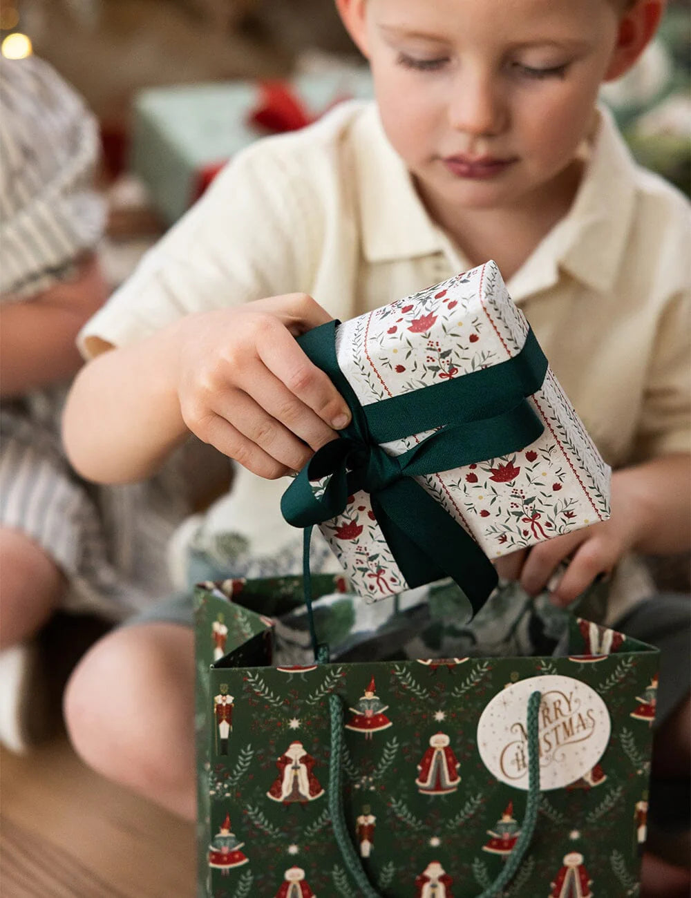 Bespoke Medium Gift Bag - Mr and Mrs Claus