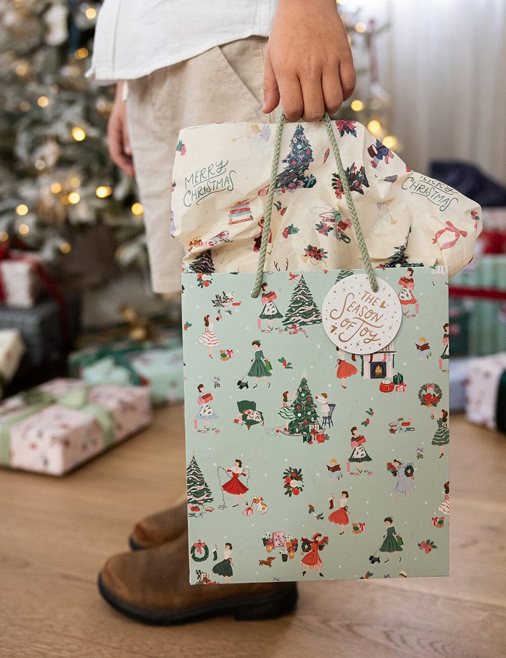 Christmas Ladies Medium Gift Bag